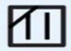 símbolo etiqueta da roupa secar à sombra (retângulo com duas linhas verticais e uma diagonal no interior)