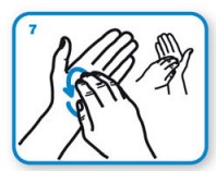 lavar ponta dos dedos das mãos