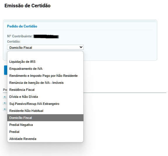 Passo a passo de  obter o Certificado de Residência Fiscal no portal das finanças.